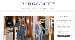 Desktop Screenshot of fashionoverfifty.com