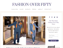 Tablet Screenshot of fashionoverfifty.com